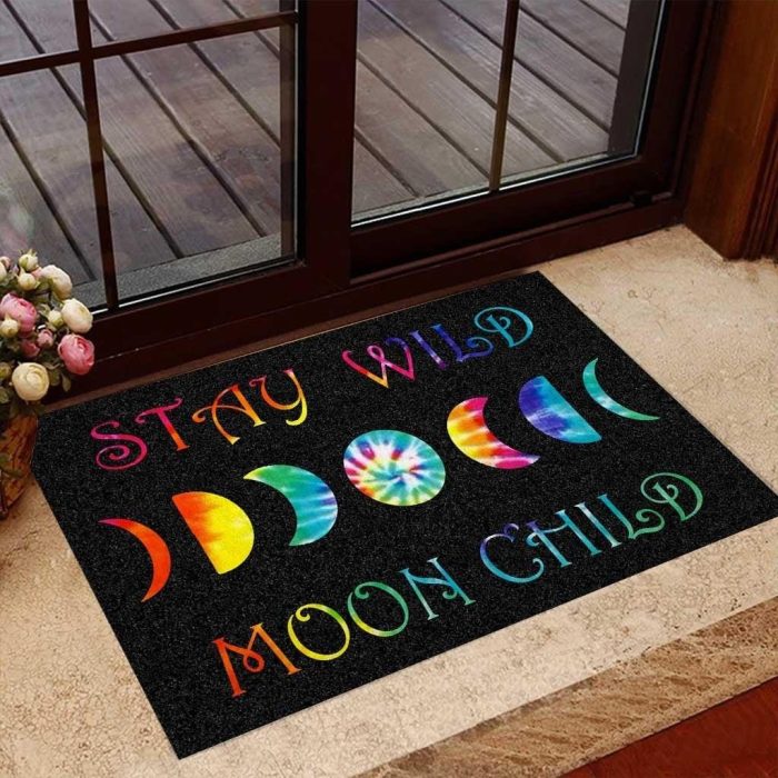 Stay Wild Moon Child Hippie Doormat